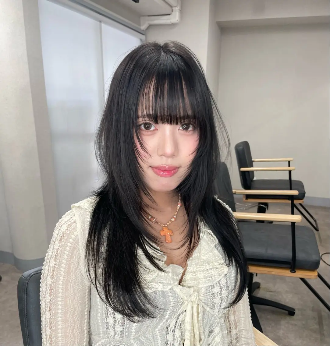 ロング カラー カット ヘアカラー トリートメント ヘッドスパ ヘアセット 🌹ブリーチ/ボブ/ レイヤー渋谷🌹のヘアスタイル