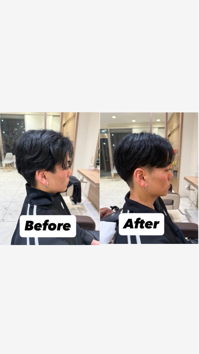メンズ カット フェザーパーマ/ カットShion🪼のヘアスタイル