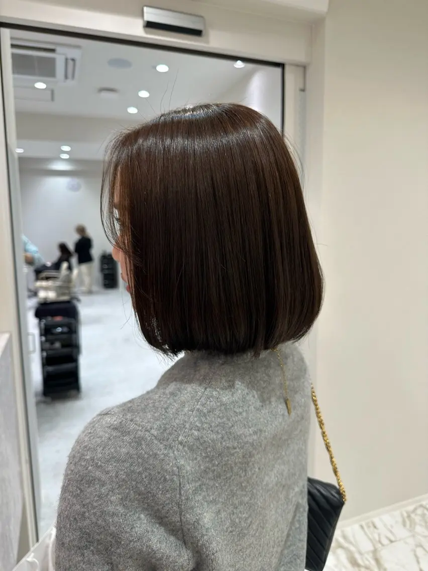 ショート パーマ カット 縮毛矯正 トリートメント 韓国レイヤー✨ yasuko銀座のヘアスタイル