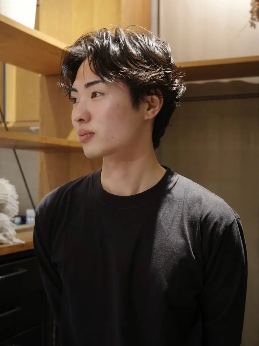 フェザーパーマ🧑🏻‍🦱※詳細をお読み頂いてからご予約お願いいたしますの写真