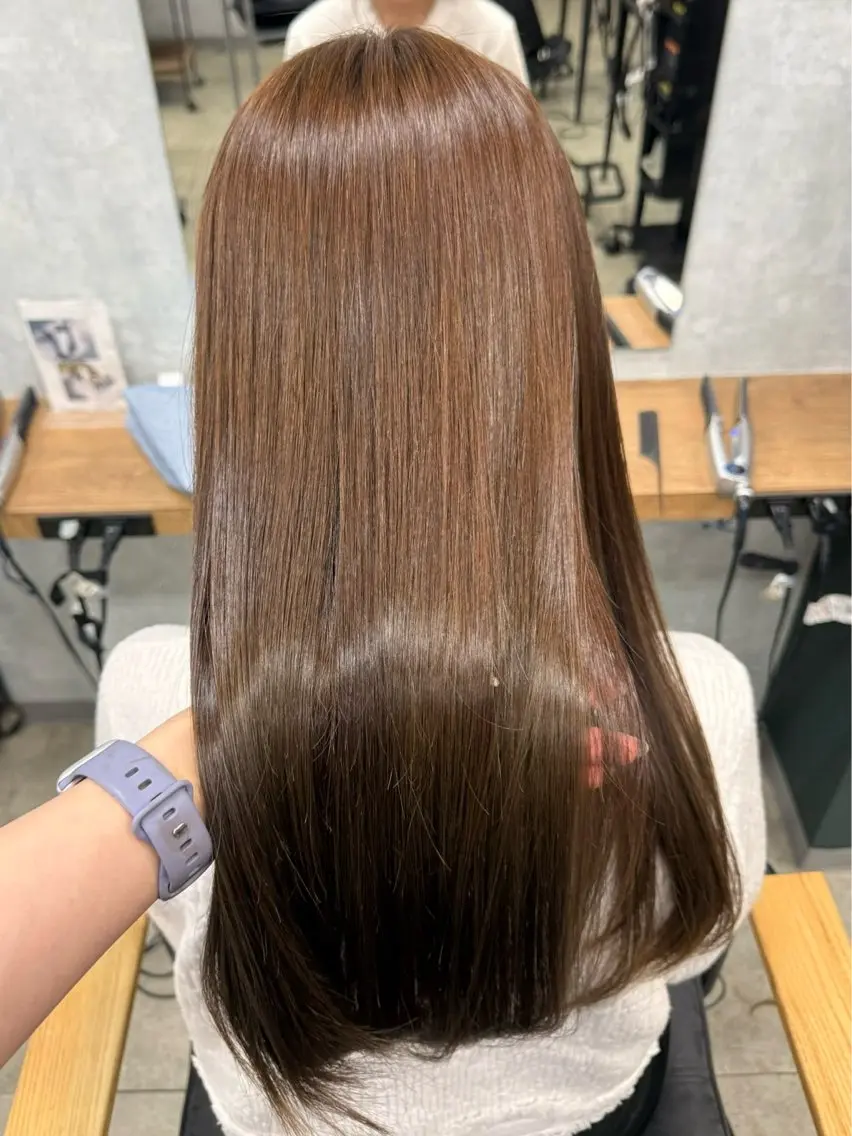 セミロング 縮毛矯正 💚Lutia新宿 Nao💚のヘアスタイル