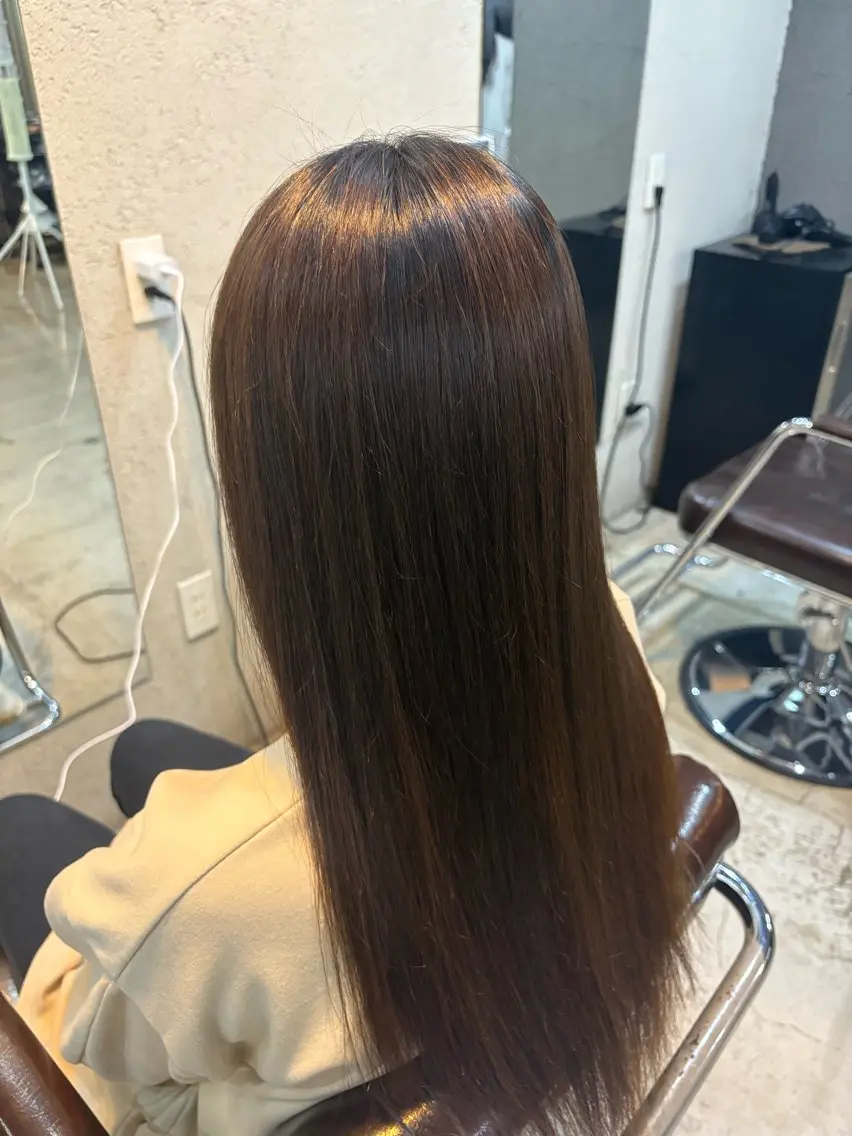 ロング 縮毛矯正 BULL松戸⭐️ 渡邉 春佳のヘアスタイル