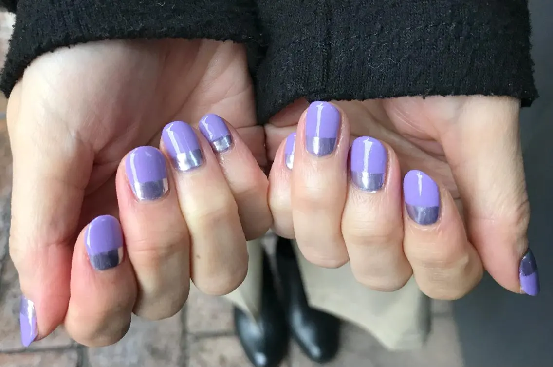 ネイル フレンチネイル ミラーネイル ROCCO nailのネイルデザイン