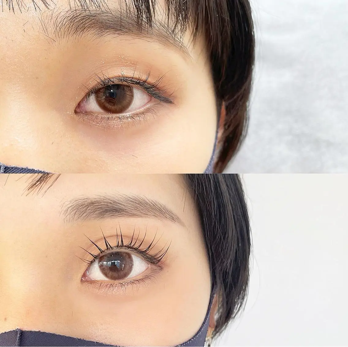 【リピーター様💚】上まつ毛パーマorパリジェンヌラッシュリフト×アイブロウWaxスタイリング9900円の写真