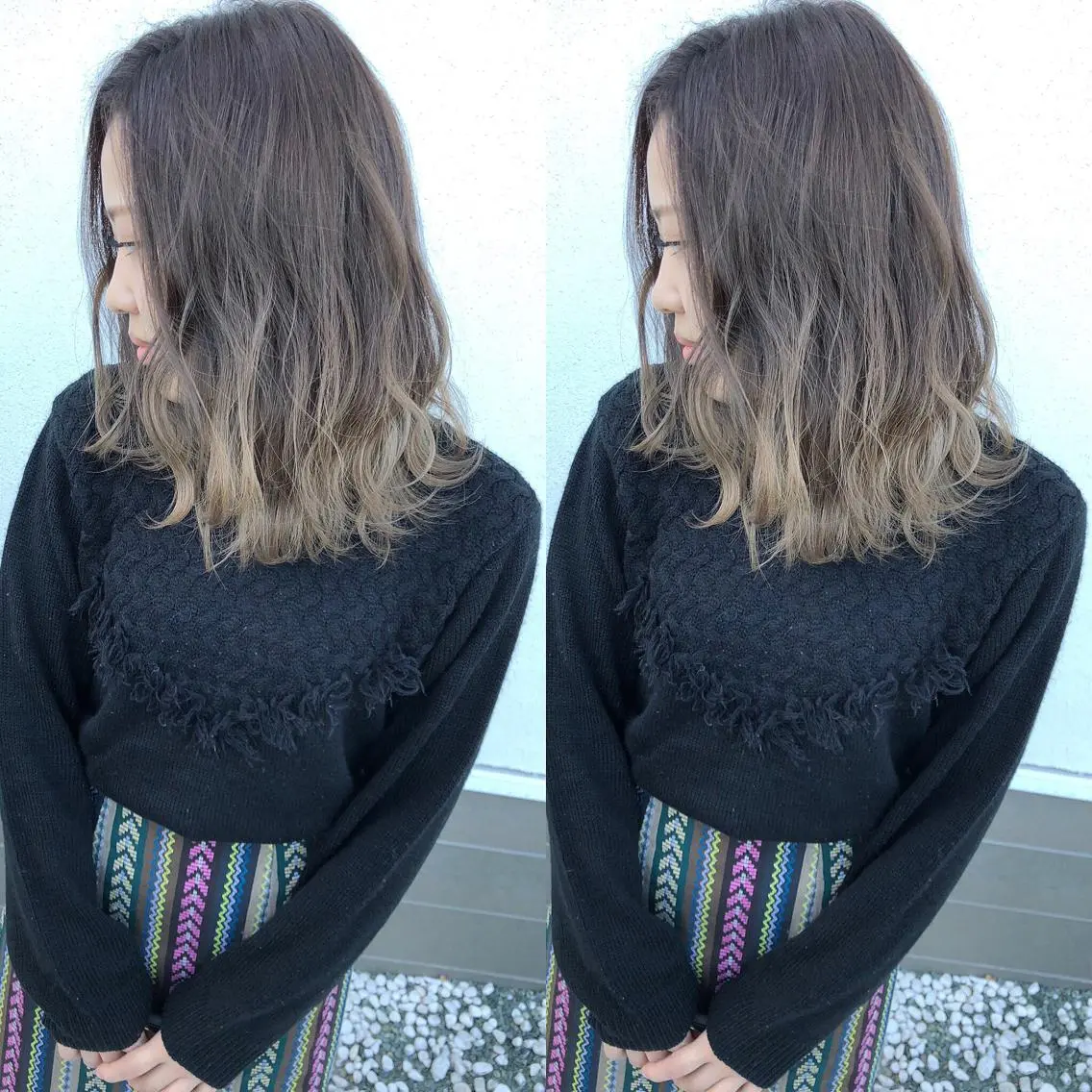 ミディアム カラー 具志 正太のヘアスタイル