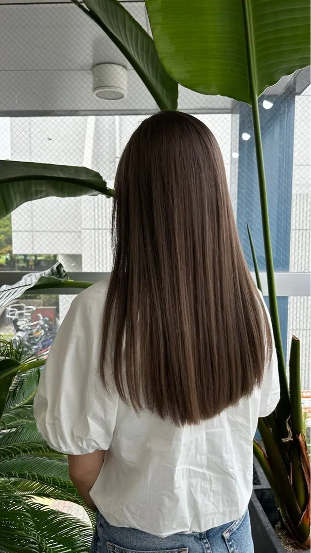 ロング ヘアカラー トリートメント 桝田 友美のヘアスタイル