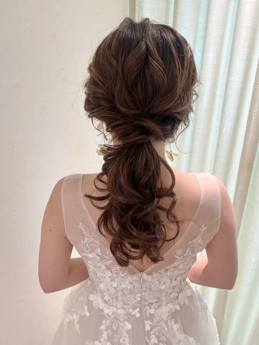 ヘアアレンジ ヘアセット 大人可愛いヘアメイク 💋🧚♀️しずかのヘアスタイル