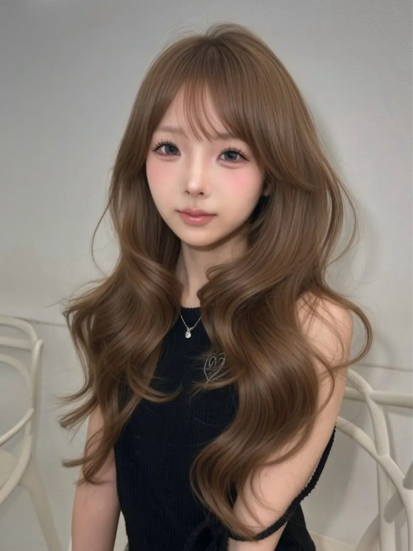ロング カラー ヘアカラー ヘアセット 上品モテヘア🩶 karen🩶のヘアスタイル