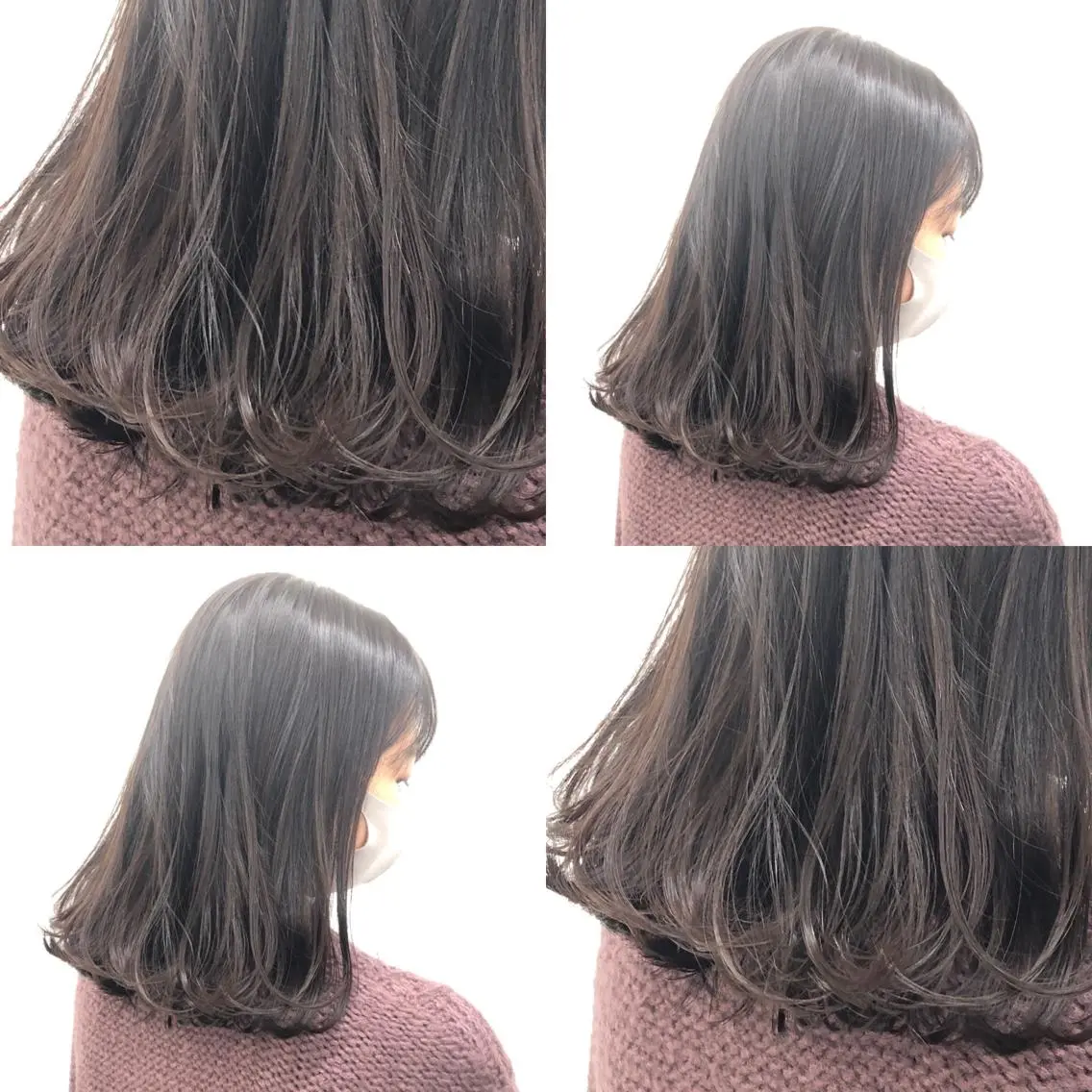 ミディアム カラー パーマ ヘアアレンジ メンズ キッズ 上品＆韓国風 🥀海心🥀のヘアスタイル