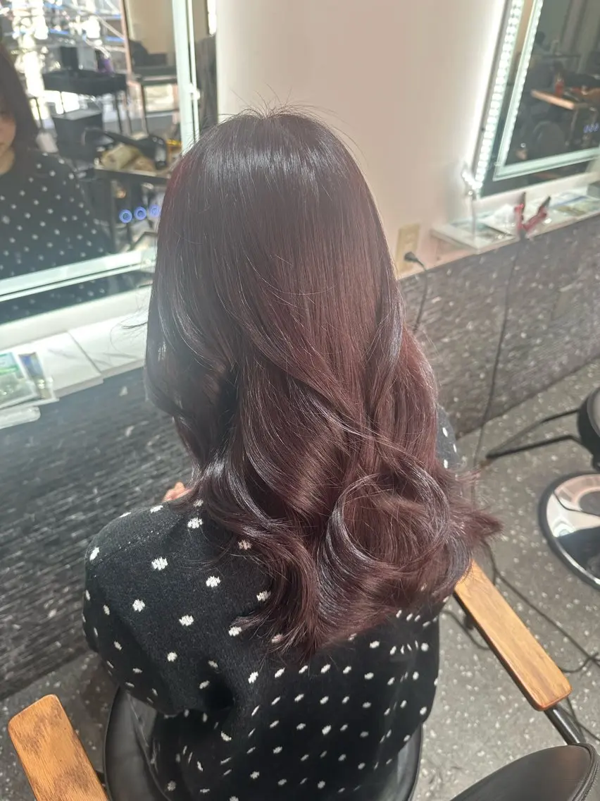 ロング カラー カット ヘアカラー トリートメント 髪質改善⭐️縮毛矯正 中野⭐️Rinaのヘアスタイル