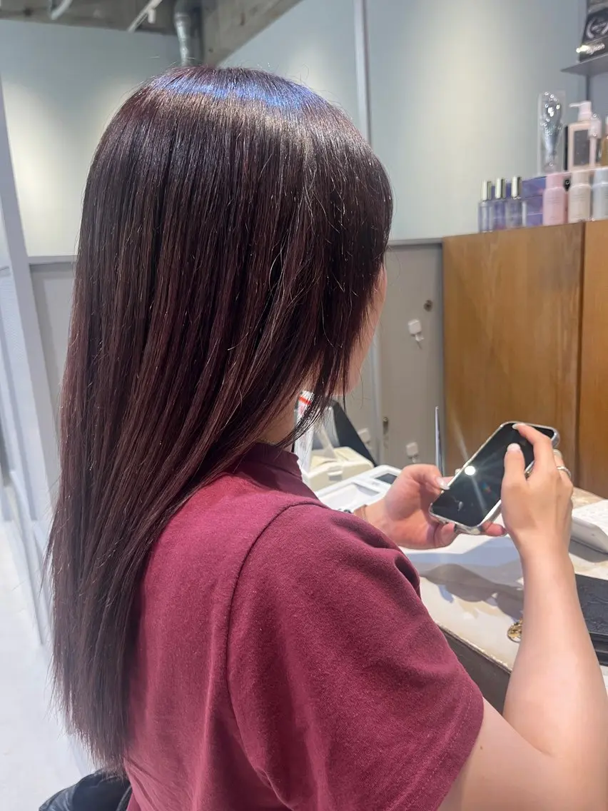 カラー クリスマス 長谷川 ななこのヘアスタイル