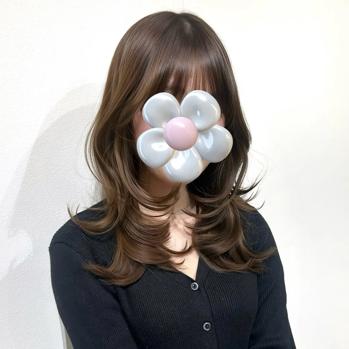 ロング レイヤーカット カット トリートメント yuuka 🖤韓国ヘア🖤のヘアスタイル