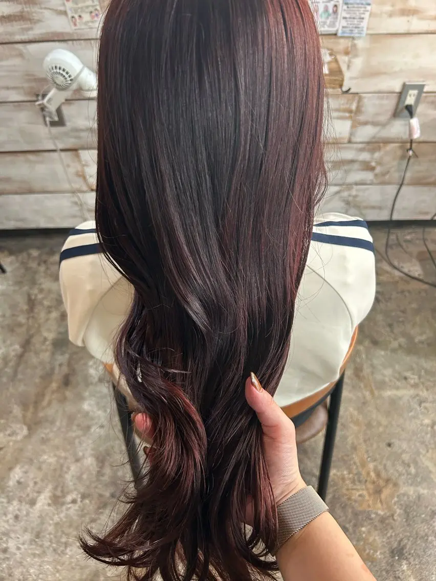 ロング カラー カット ヘアカラー 福村 彩夏のヘアスタイル