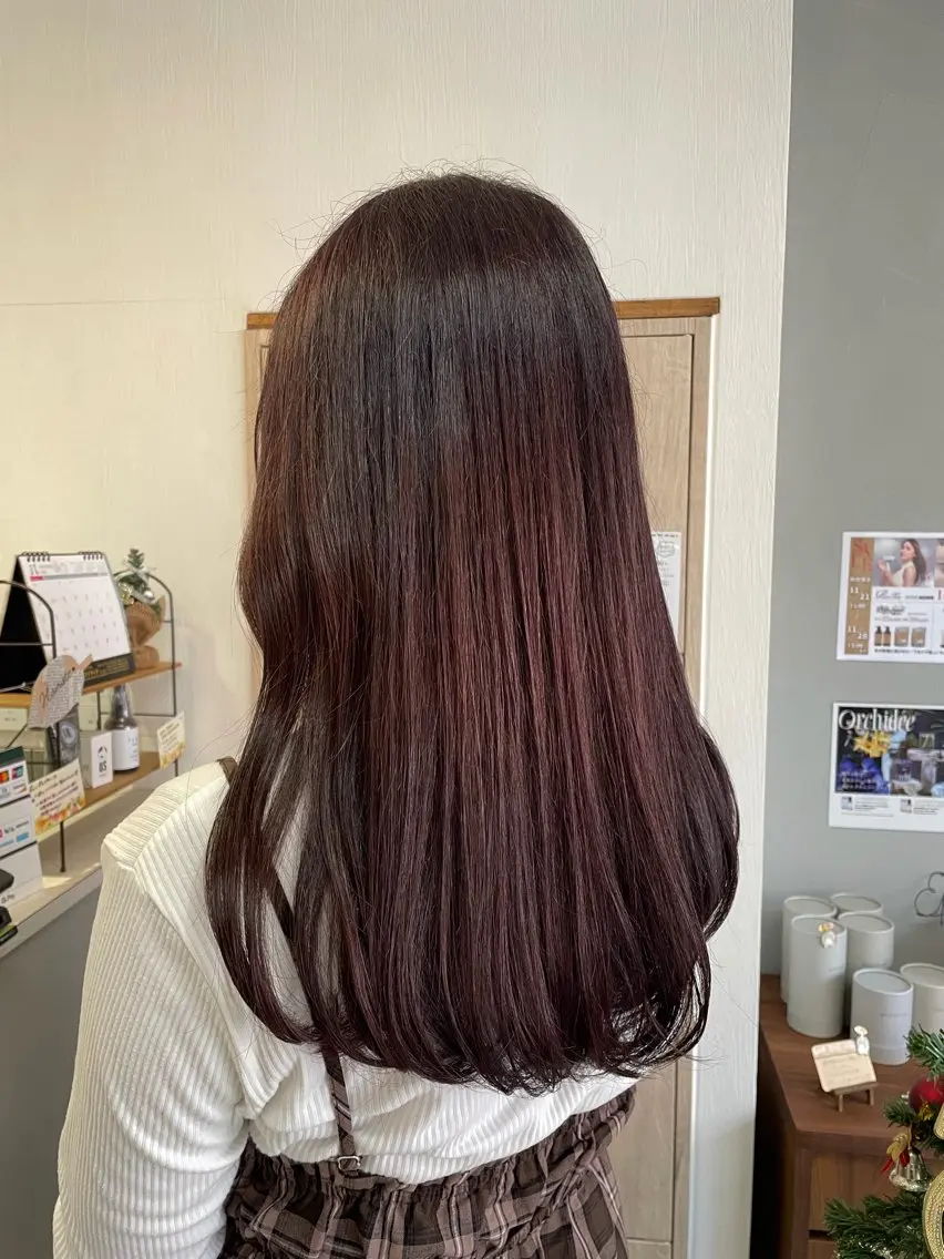セミロング カット ヘアカラー トリートメント ハイレート🤍🫧 池田のヘアスタイル