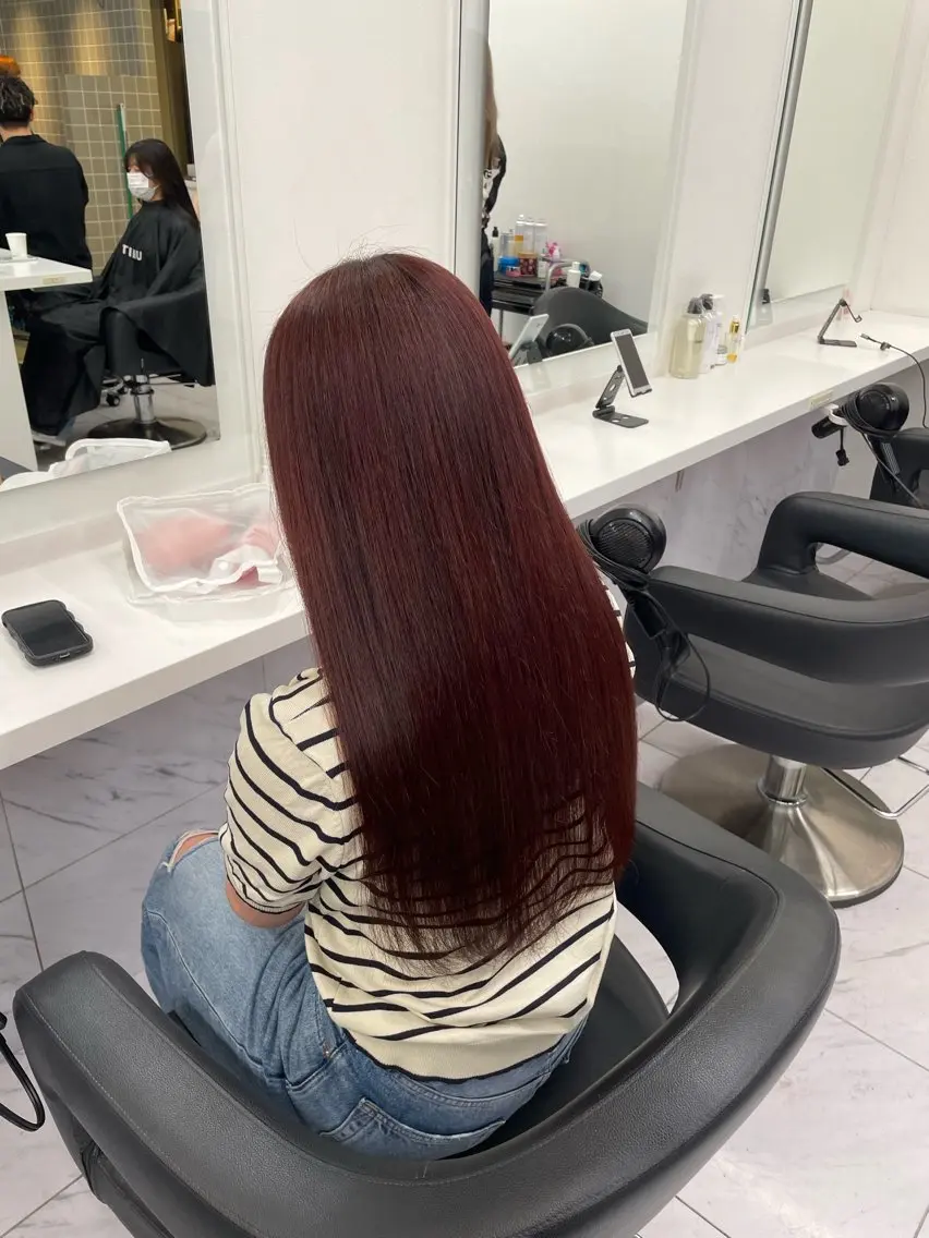 ロング カラー ヘアアレンジ ヘアカラー トリートメント ヘアセット 💗横浜美容室 💗HARUNAのヘアスタイル