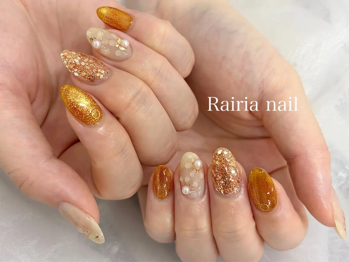 ネイル ハンドネイル Sato. Rairiaのネイルデザイン