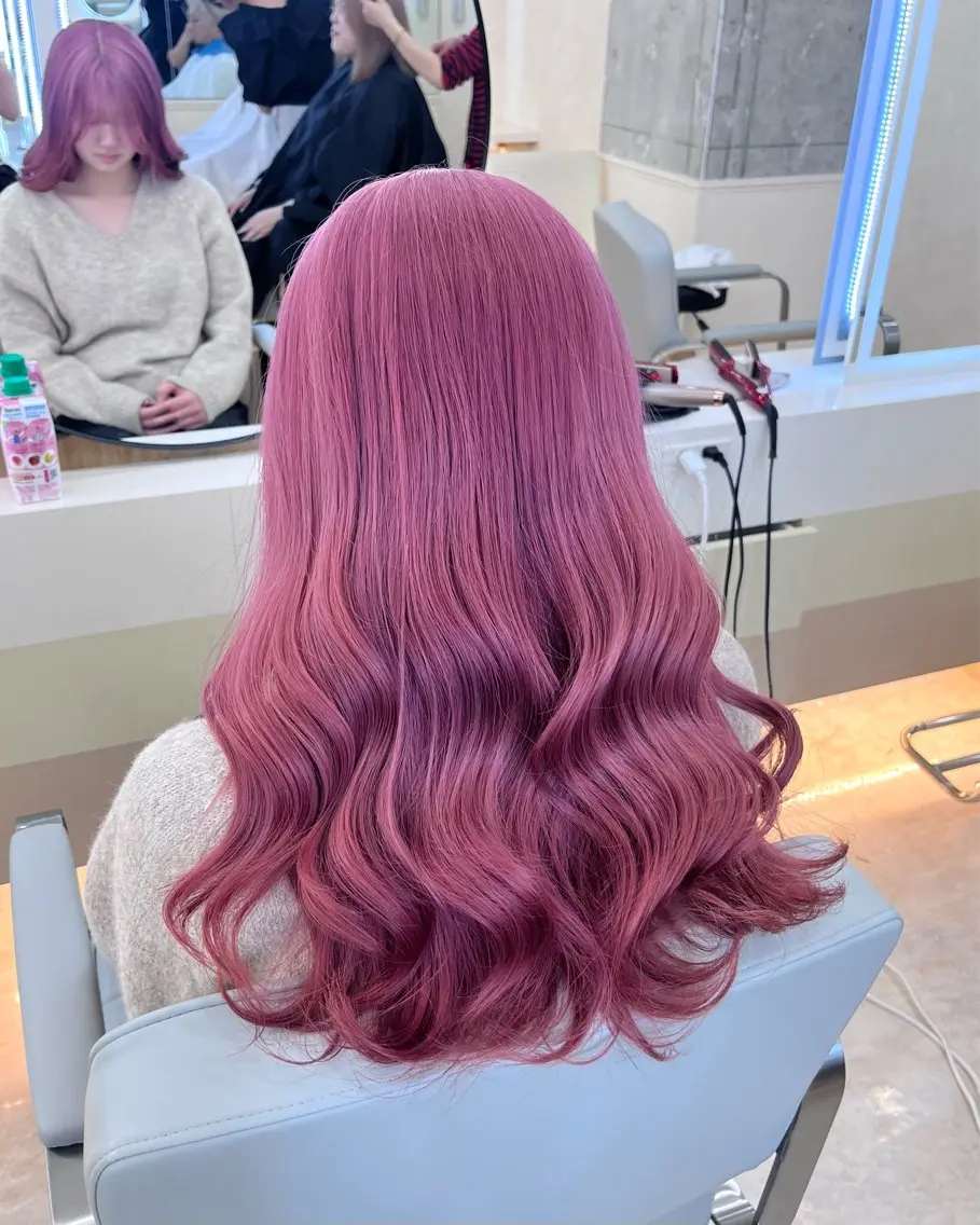 ロング ヘアカラー トリートメント ヘッドスパ 角田 満帆のヘアスタイル
