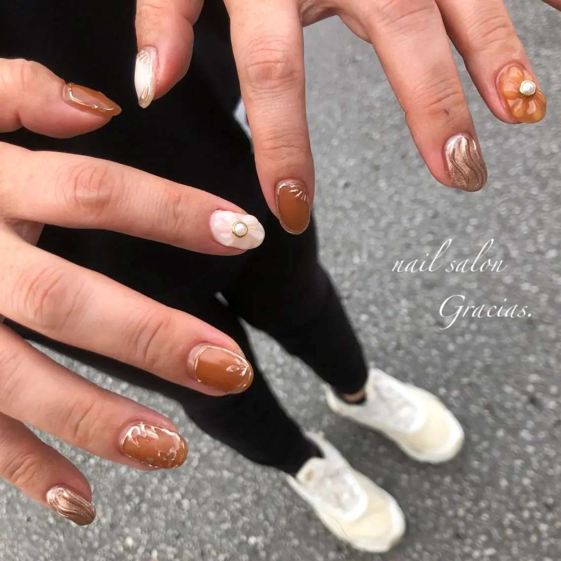 ネイル ハンドネイル Gracias. rieのネイルデザイン