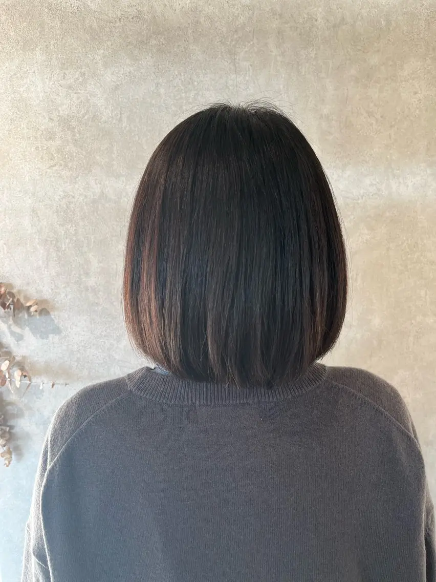 ミディアム 喜多村 理晴のヘアスタイル