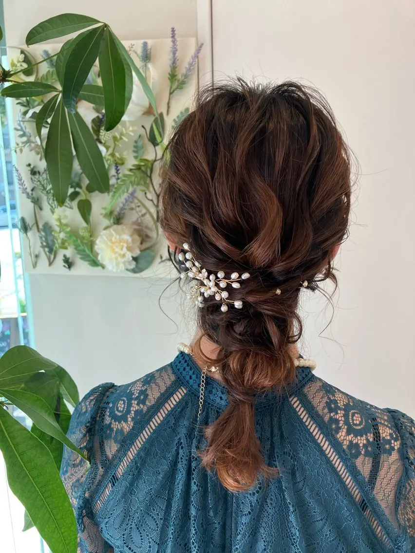 ヘアアレンジ 結婚式・ブライダル Hair&Make Nahoのマツエク・マツパデザイン