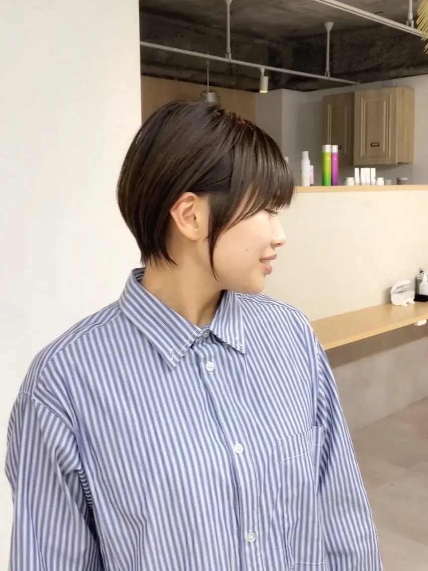 ショート カラー ショートボブ ボブ ショートヘア カット ヘアカラー パーマ トリートメント 当日予約🆗ショート /ハイライト/松本のヘアスタイル