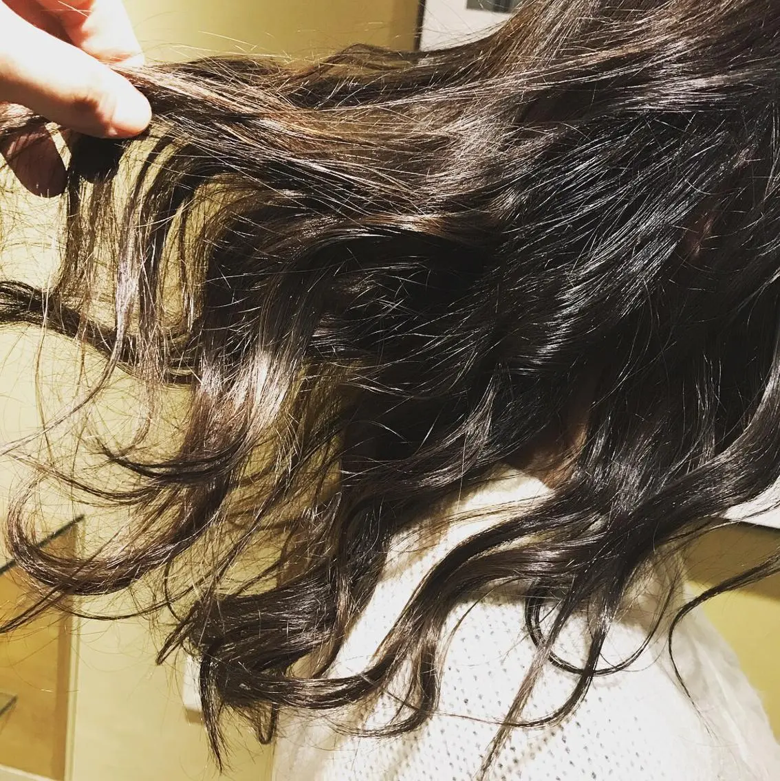 セミロング 斉藤大河 カラー/縮毛矯正のヘアスタイル