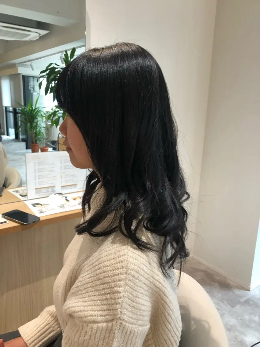 ミディアム soy kufu 川勝のヘアスタイル