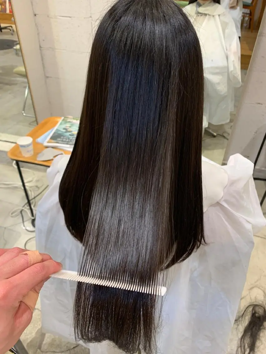 カット＋縮毛矯正の写真