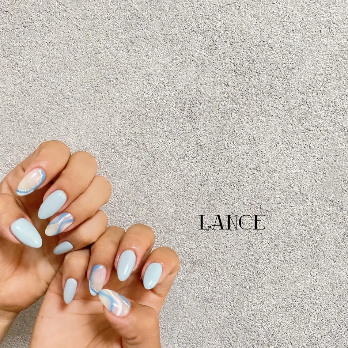 ミディアム ネイル オーロラネイル フットネイル フレンチネイル ミラーネイル ニュアンスネイル ハンドネイル Lance nailのネイルデザイン