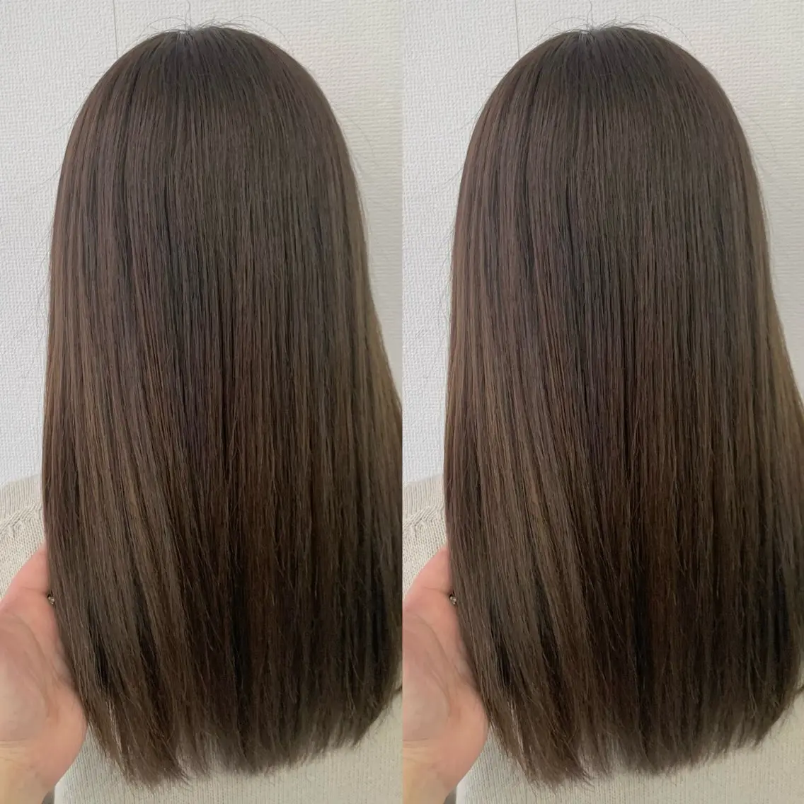セミロング ブリーチ無しカラー✨ 美鈴のヘアスタイル
