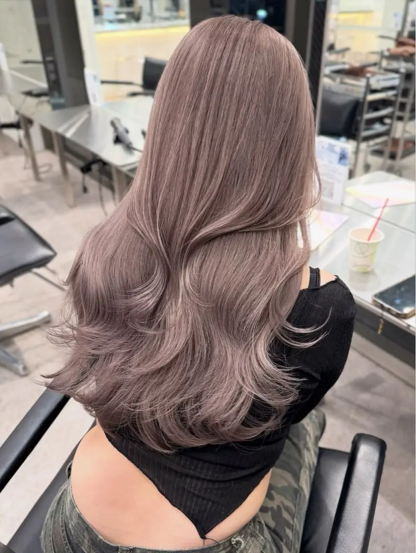 ロング ヘアカラー ハイトーン/ダメージ レス/ソウイチロウのヘアスタイル