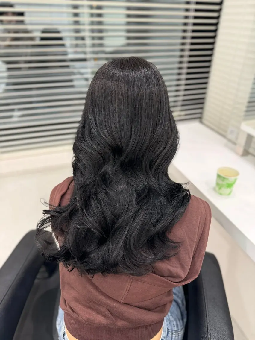 ロング カラー ヘアアレンジ メンズ 透明感カラー ヘアカラー トリートメント 💗ブリーチなし暖色 kotono💗のヘアスタイル