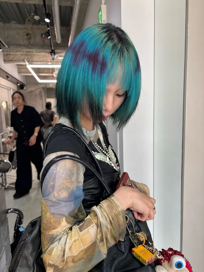 ミディアム カラー ヘアカラー デザインカラー /rioのヘアスタイル