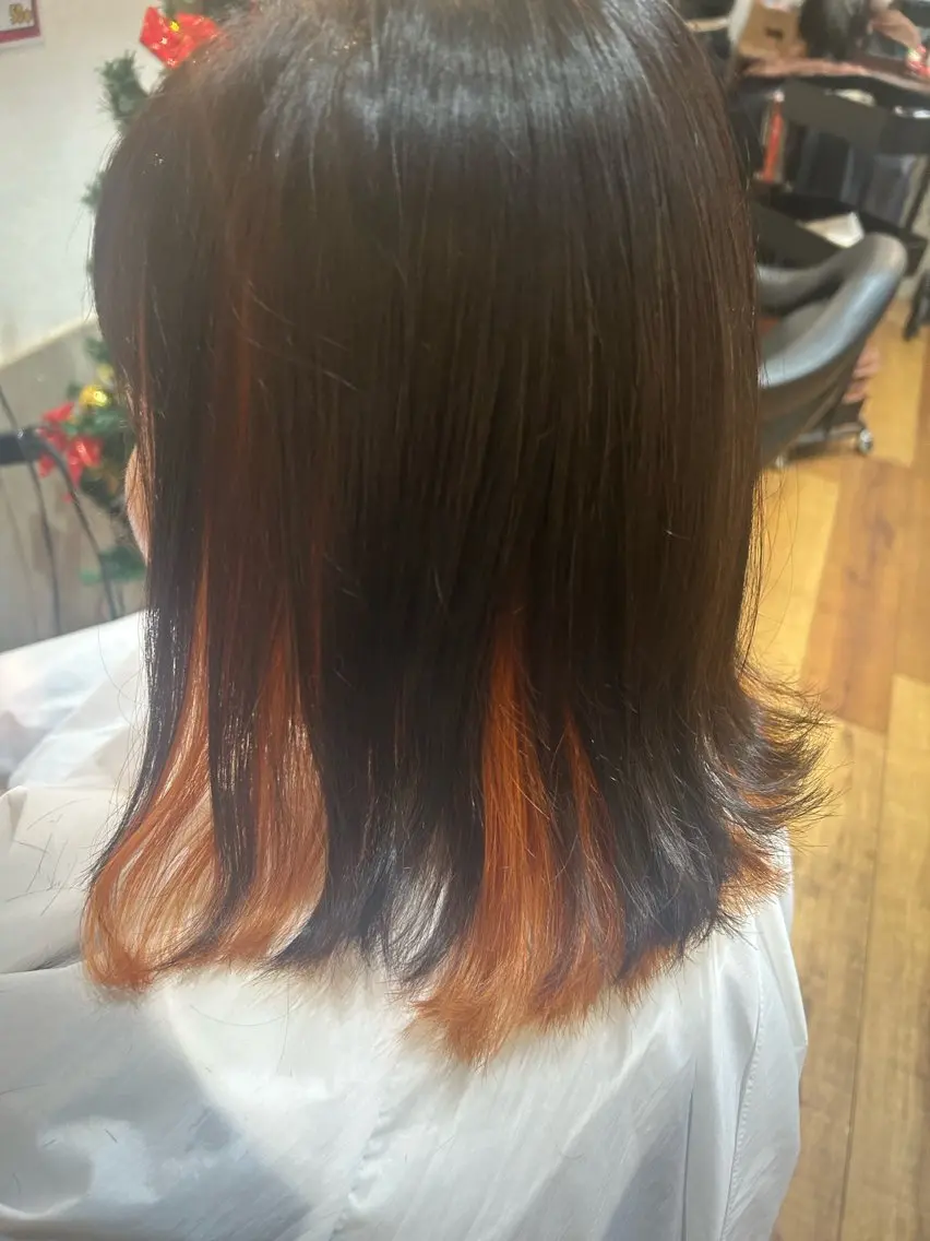 セミロング カラー 浅香山✨美髪✨ やまもとあきこのヘアスタイル