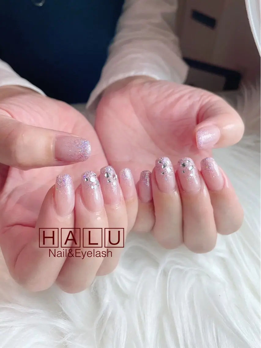 ネイル キラキラネイル HALU ハルのネイルデザイン