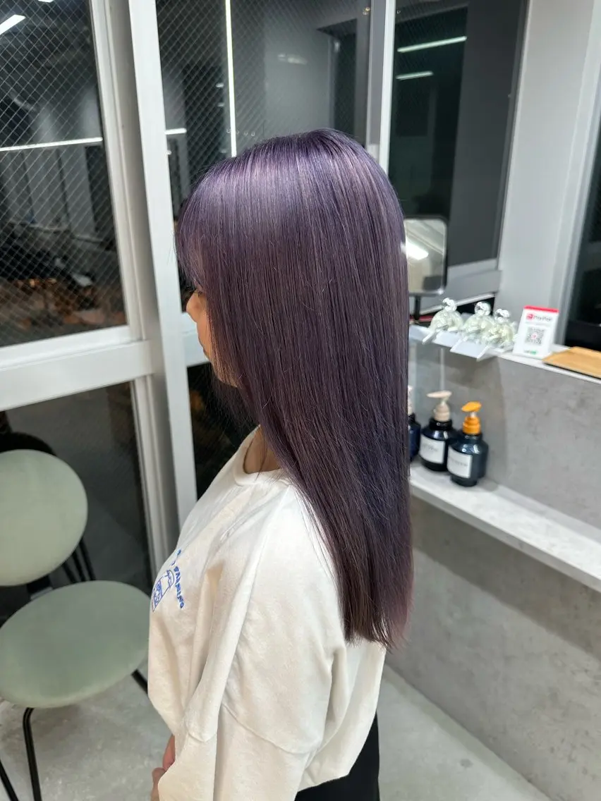 ロング カラー ヘアカラー トリートメント 🎀透明感 カラーHiROEのヘアスタイル