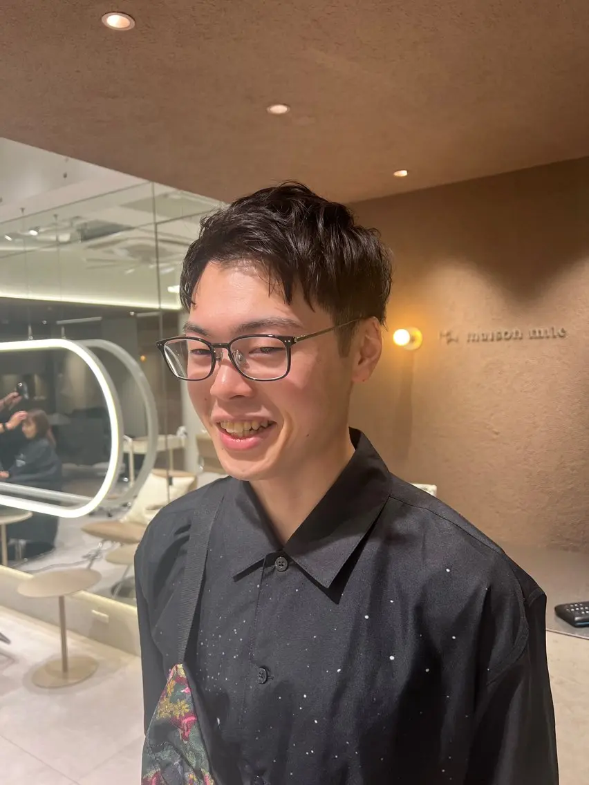 メンズ ビジネス メンズショート rino🤍 恵比寿レイヤーカットのヘアスタイル