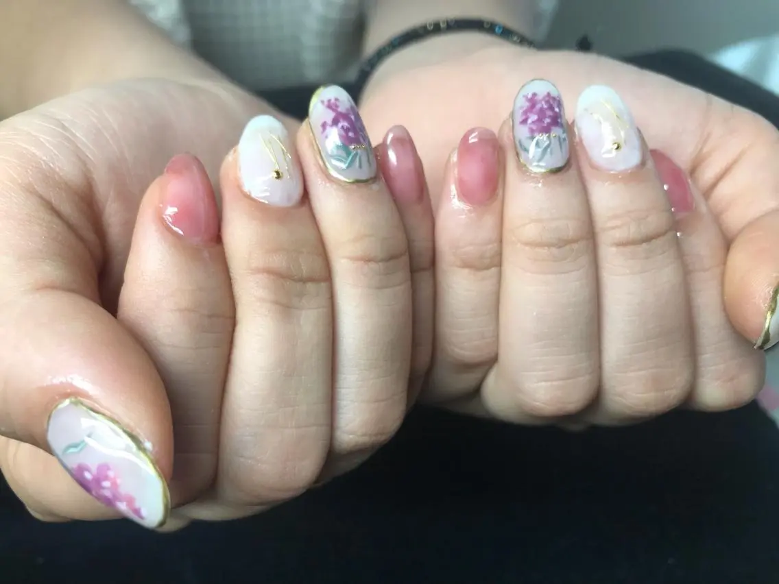 ネイル ハンドネイル Mana‪ ‪·͜· ❤︎‬のネイルデザイン