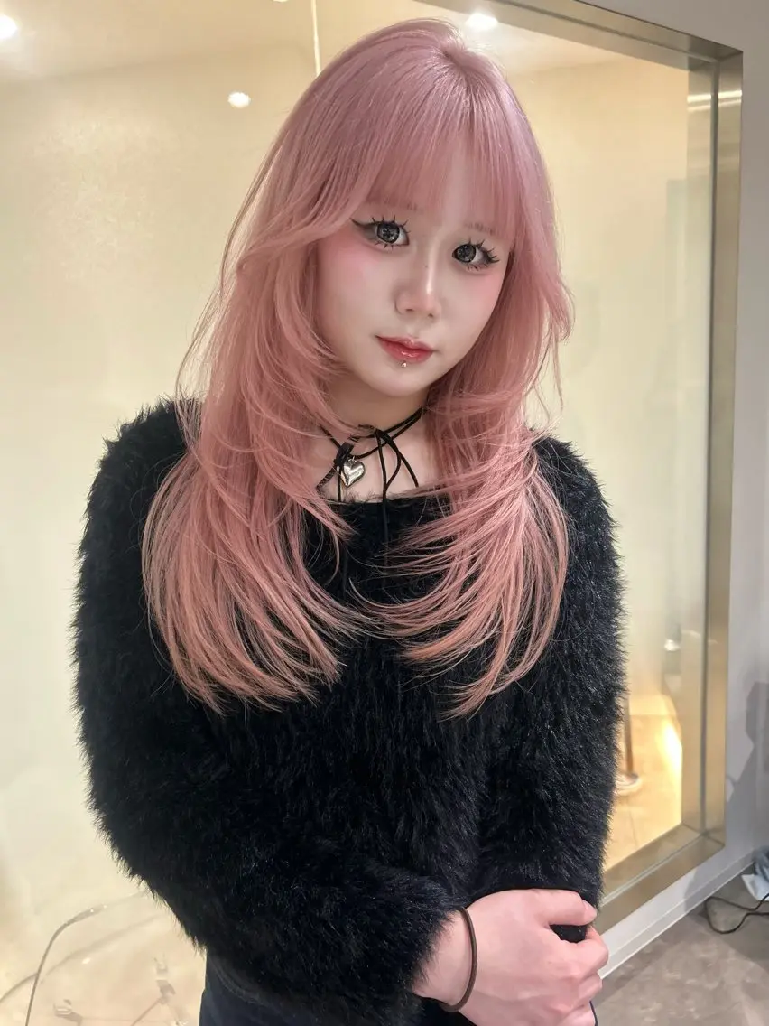 セミロング ハイレイヤー レイヤーカット 福岡天神/さや 当日予約空きありのヘアスタイル