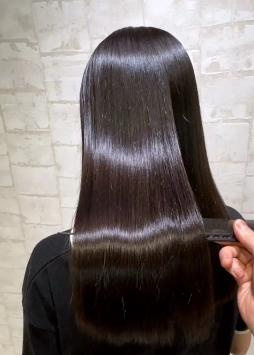 セミロング カラー ヘアカラー トリートメント ✨髪質改善カラー✨ ななみのヘアスタイル