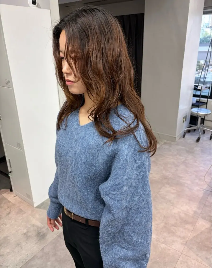パーマ レディースパーマ モデル募集RIKOのヘアスタイル