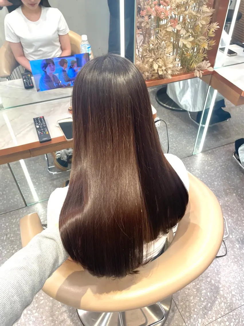 プレミアムフルコース♡縮毛矯正＋カット＋カラー＋トリートメント🫧の写真