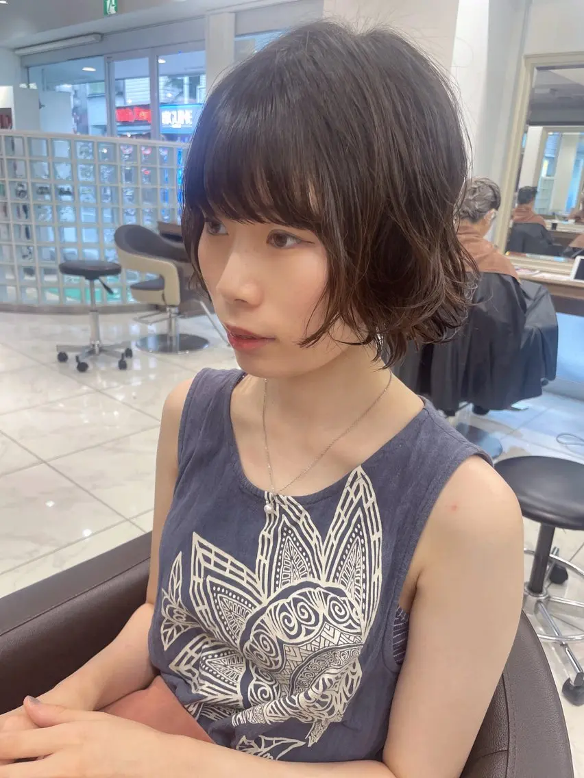 ショート パーマ カット パーマ 店長福島成美/髪質 改善縮毛矯正/カラーのヘアスタイル