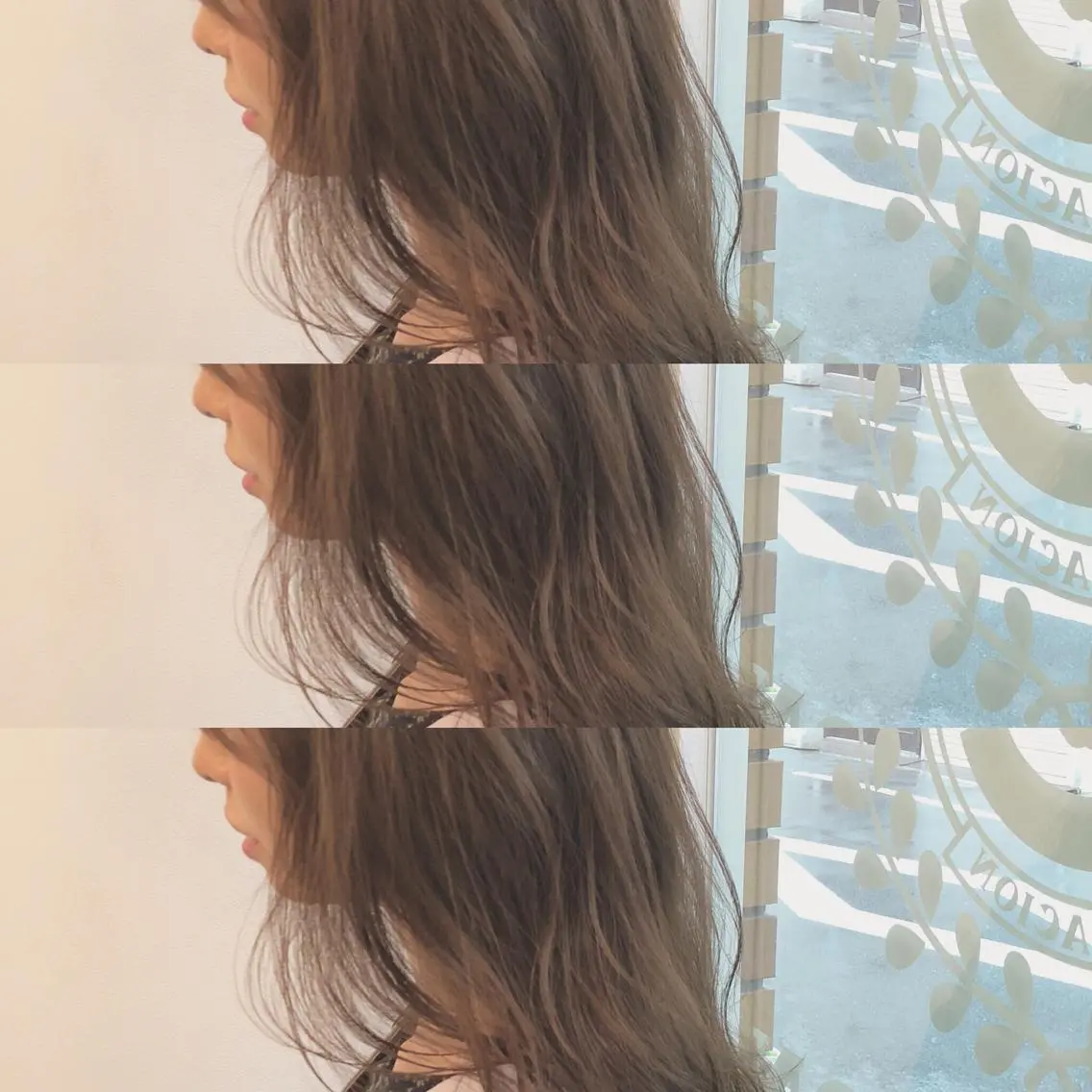 セミロング カット ヘアカラー ＨＩ ROのヘアスタイル
