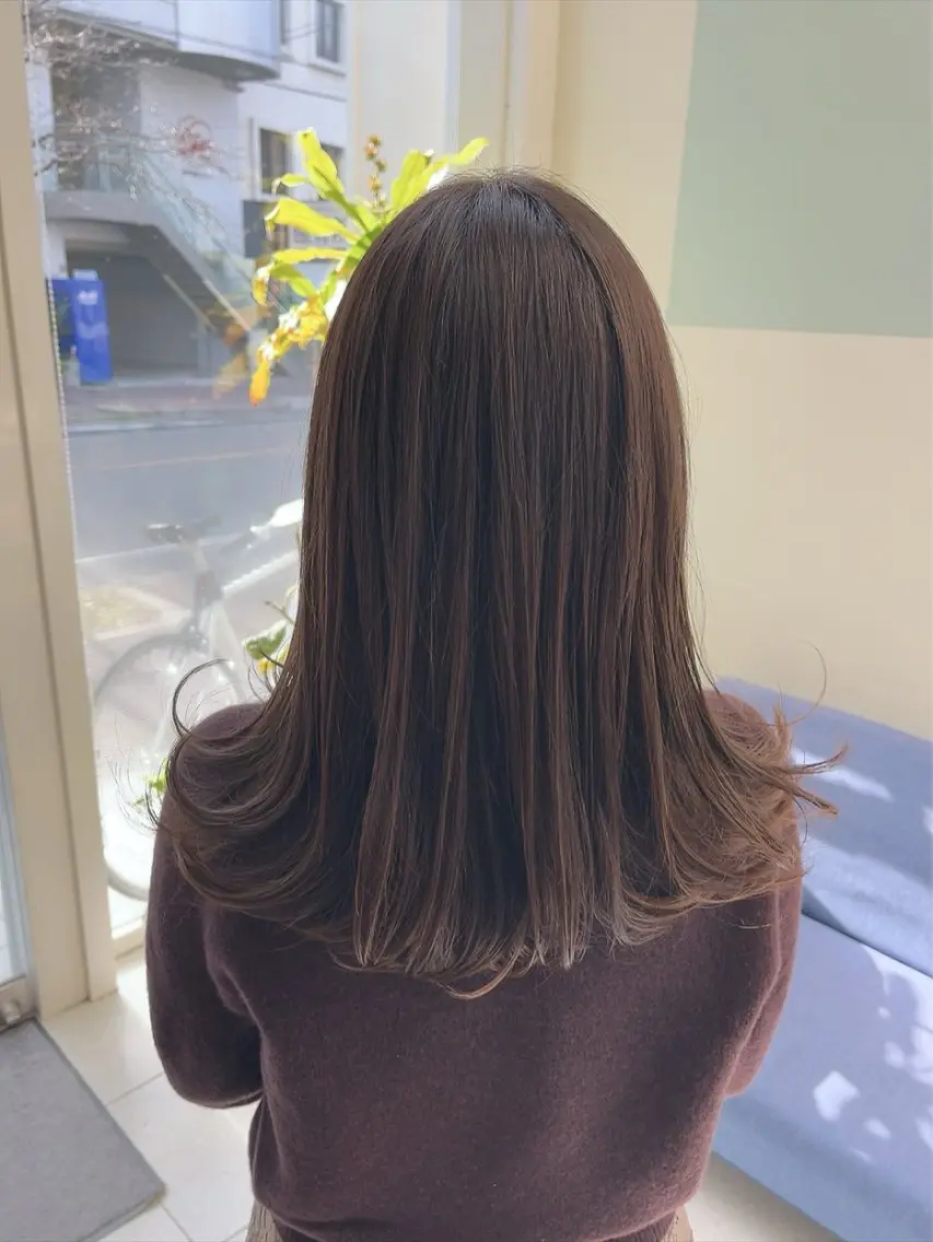 ロング カラー 林 真之介のヘアスタイル