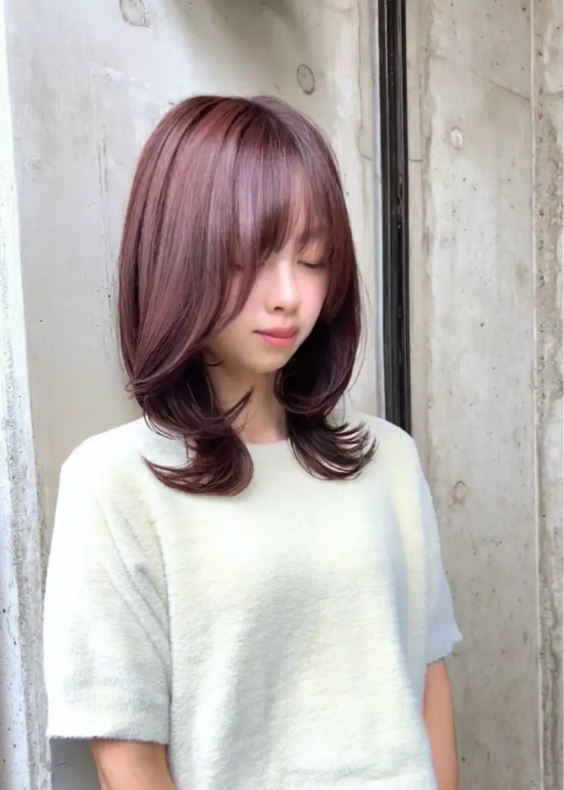 ミディアム ✅似合わせ レイヤーカット梅澤徹のヘアスタイル