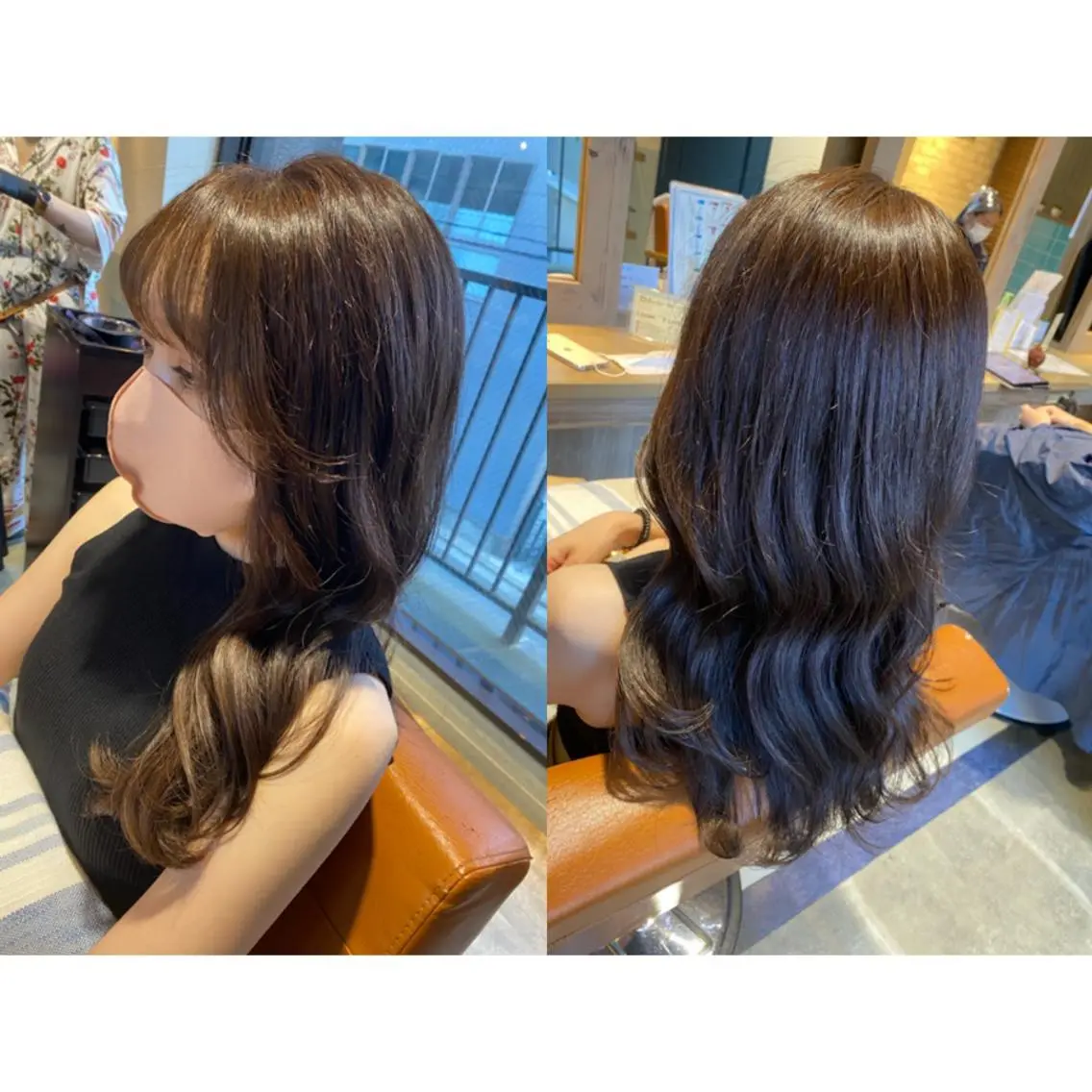 カラー 🩵盛れる顔周りヘア EMI🩵のヘアスタイル