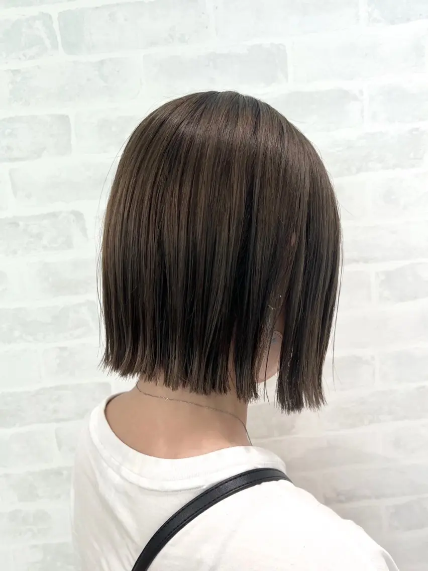ミディアム 顔周りカット/透明感 カラー🤍大塚蛍のヘアスタイル