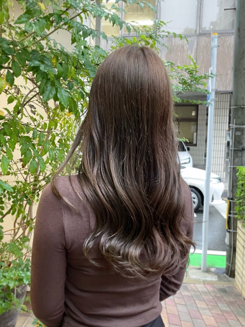 ロング ヘアセット Reira小顔カット ボブ¦レイヤーのヘアスタイル