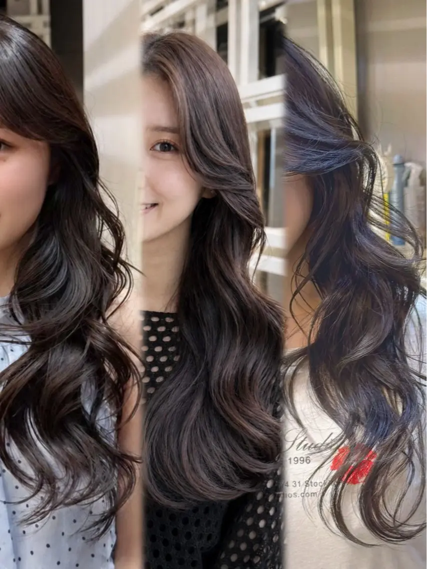 セミロング カット ヘアカラー トリートメント 恵比寿結べるレイヤー 地毛風カラー大場のヘアスタイル